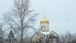 Tiszteletreméltó Euphrosyne, Moszkva nagyhercegnőjének temploma Kotlovkában A Nakhimovsky sugárúti templom