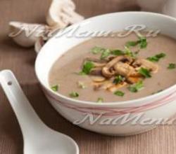 Si të përgatisni supë me pure me kërpudha nga kampionët Receta origjinale për supat me kampionë të pjekur në pure